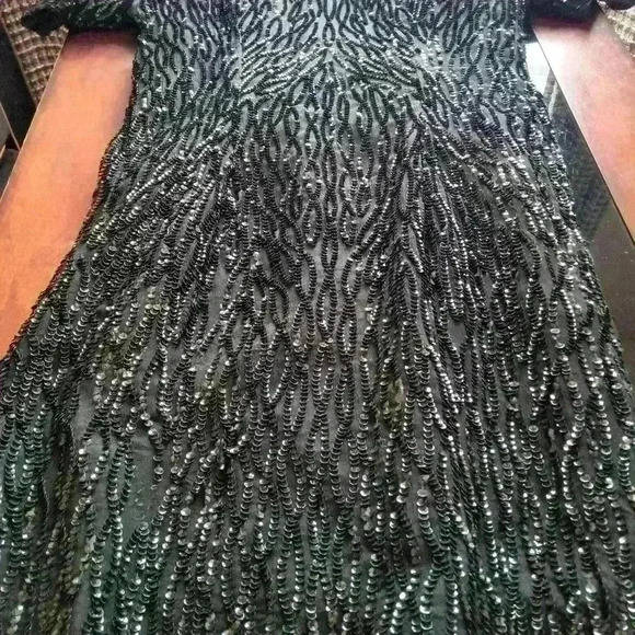 Stenay Sequined Silk Dress Size 10 - Picture 14 of 16